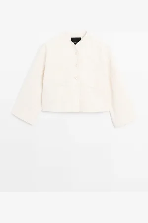 Massimo Dutti Chaqueta Tejido Floral 100% Algodón