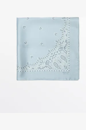 Massimo Dutti Bandana Estampado Pasley 100% Seda