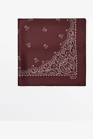 Massimo Dutti Bandana Estampado Pasley 100% Seda