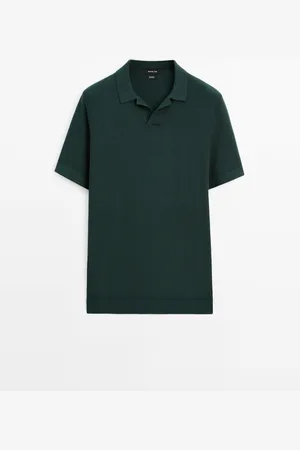 Massimo Dutti Jersey Punto Cuello Polo 100% Algodón