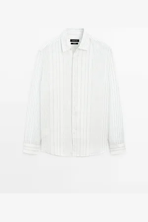 Massimo Dutti Camisa Regular Fit 100% Lino
