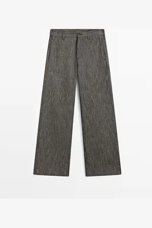 Massimo Dutti Pantalón Denim Mezcla Algodón