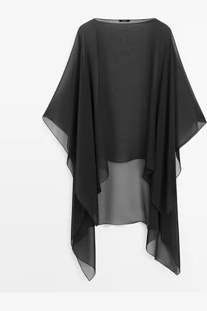 Massimo Dutti Capa Fluida 100% Seda Morera