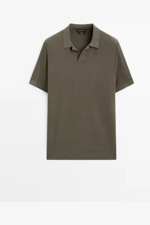 Massimo Dutti Jersey Punto Cuello Polo 100% Algodón