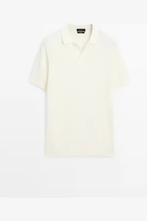 Massimo Dutti Jersey Punto Cuello Polo 100% Algodón