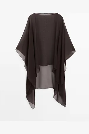 Massimo Dutti Capa Fluida 100% Seda Morera