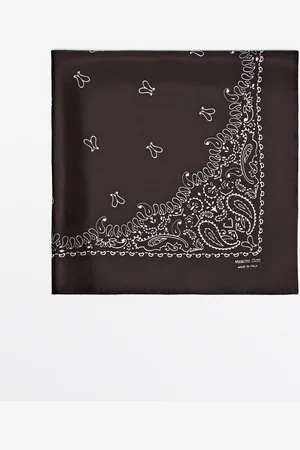 Massimo Dutti Bandana Estampado Pasley 100% Seda