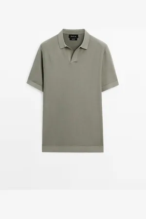 Massimo Dutti Jersey Punto Cuello Polo 100% Algodón