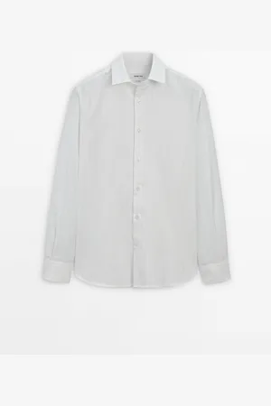 Massimo Dutti Camisa Rayas Regular Fit 100% Algodón