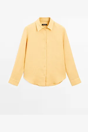 Massimo Dutti Camisa Fluida 100% Lino