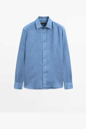 Massimo Dutti Camisa Regular Fit 100% Lino