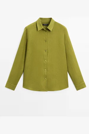 Massimo Dutti Camisa Fluida 100% Lino