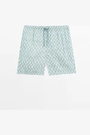 Massimo Dutti Bañador Estampado Short Fit
