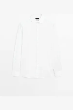 Massimo Dutti Camisa Slim Fit 100% Algodón
