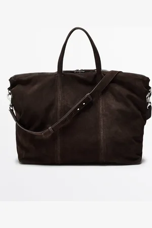 Massimo Dutti Bolso De Viaje Piel Serraje