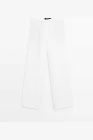 Massimo Dutti Pantalón Traje 100% Lino