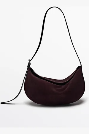 Massimo Dutti Bolso Hombro Piel Serraje