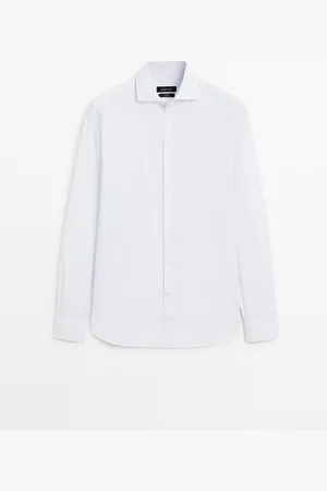 Massimo Dutti Camisa Rayas Slim Fit 100% Algodón