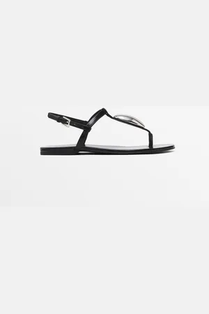 Massimo Dutti Sandalia Piel Joya