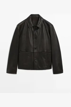 Massimo Dutti Chaqueta Piel Napa Efecto Desgastado