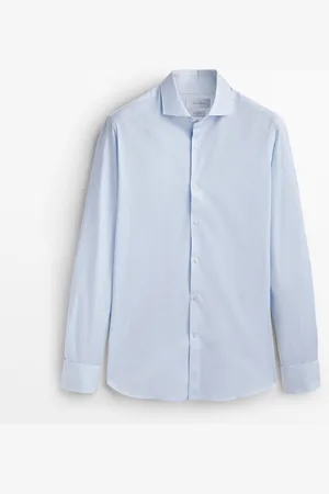 Massimo Dutti Camisa Slim Fit Doble Puño Algodón