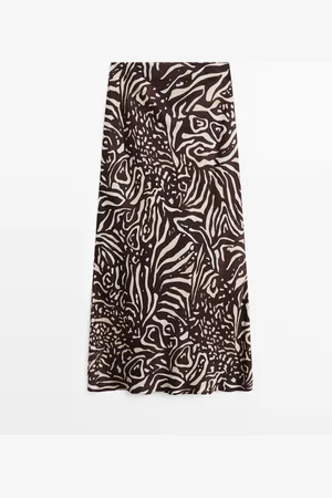Massimo Dutti Falda Midi Fluida