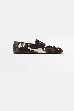 Massimo Dutti Mocasín Pelo Animal Print