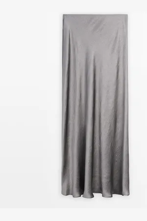 Massimo Dutti Falda Larga Fluida Satinada
