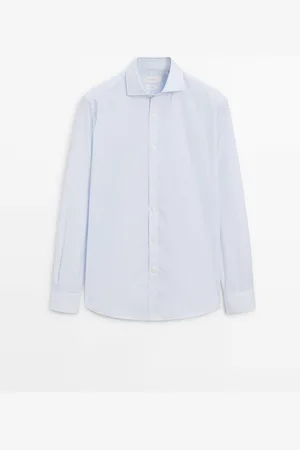 Massimo Dutti Camisa Rayas Slim Fit 100% Algodón