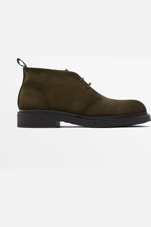 St Moritz Zapatos Massimo Dutti Hombre Botas En Cuero Para Hombre