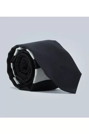 Thom Browne Wool tie with striped detail