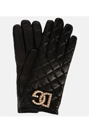 Dolce & Gabbana Quilted leather gloves