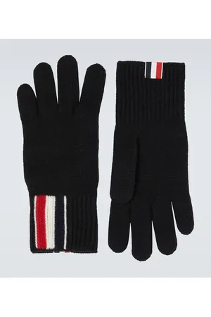 Thom Browne Merino wool gloves