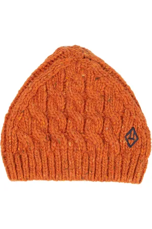 The Animals Observatory Cable-knit wool-blend beanie