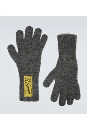 RAF SIMONS Hombre Guantes - Wool logo gloves