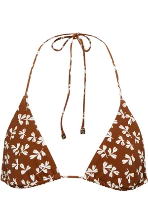 Tory Burch Printed triangle bikini top