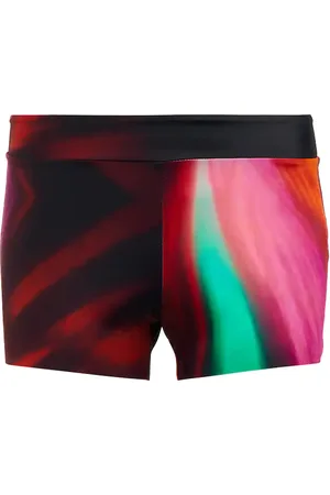 Louisa Ballou Printed mid-rise shorts