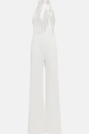 GALVAN Bridal Panarea halterneck jumpsuit