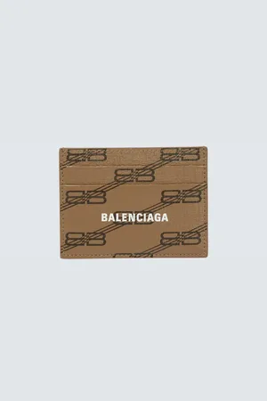 Balenciaga BB leather card holder
