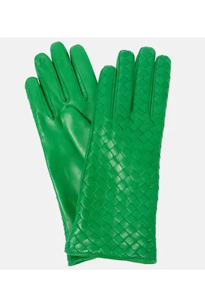 Bottega Veneta Intrecciato leather gloves