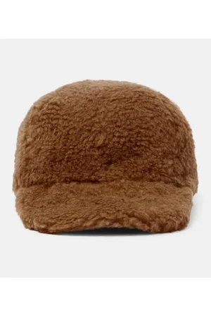 Max Mara Mujer Gorras - Gimmy camel hair and silk baseball cap