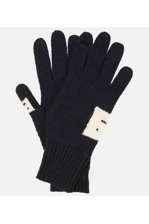 Acne Studios Face wool-blend gloves
