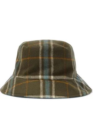 Loro Piana Checked cashmere and wool bucket hat