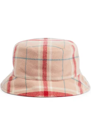 Loro Piana Niña Sombreros - Checked cashmere and wool bucket hat