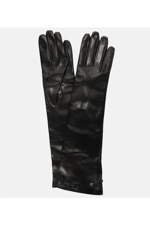 Max Mara Afide leather gloves