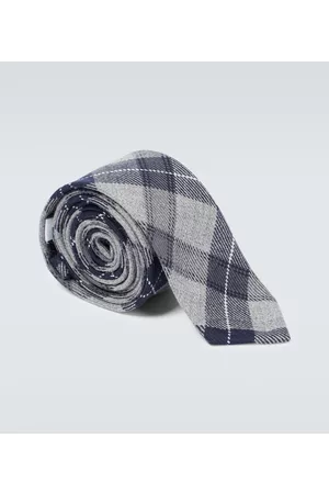 Thom Browne Checked knit wool tie