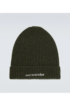 and wander Ribbed-knit wool beanie