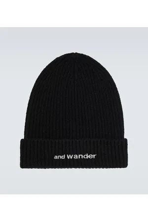 and wander Hombre Gorros - Ribbed-knit wool beanie