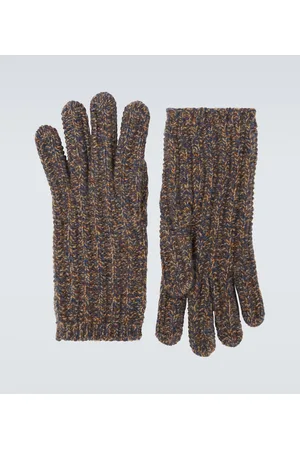 Loro Piana Ribbed-knit cashmere gloves
