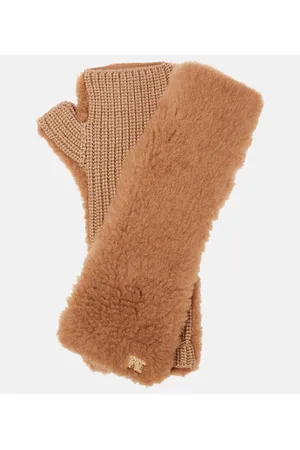 Max Mara Mujer Guantes - Manny fingerless teddy gloves